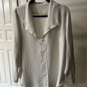 Babaton Cream Blouse with Draped Collar